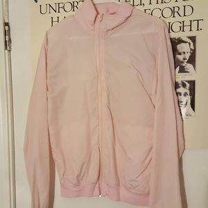 Pastel pink windbreaker
